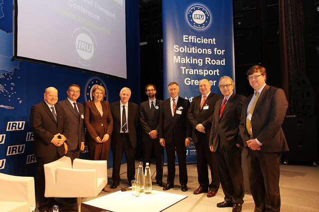 Speakers at 2nd IRU/EU road transport conference